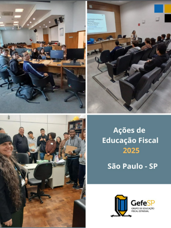 Em São Paulo (Capital), o Gefe-SP realizou ações como o Programa "Fazenda Vai à Escola" e "Fazenda Aberta", na SEFAZ-SP, para estudantes do ensino médio profissionalizante